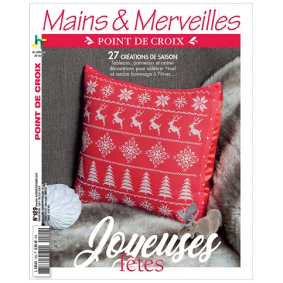 [프랑스ES] MAINS & MERVEILLES CROSS STITCH N 129 -JOYEUSES FETES