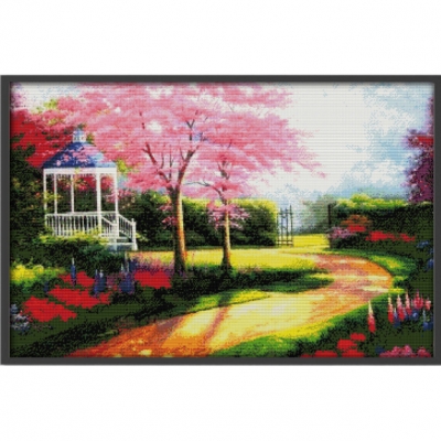 14CT 십자수 프린트 패키지-Open a new road for oneself(3D)-F120^