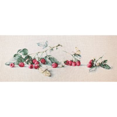 루카스 실십자수 패키지 Raspberries with Butterfly,BL2253