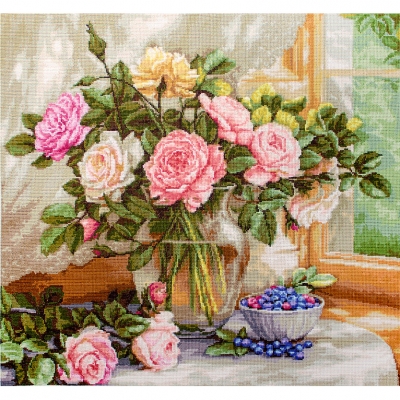 루카스 실십자수 패키지 Still Life with Blueberries,B588