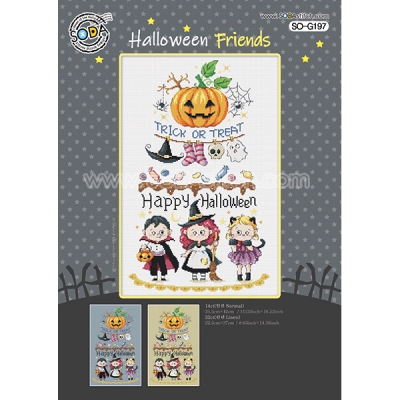 Halloween Friends (소다특대-G197)-도안