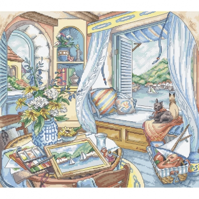 외국 십자수패키지 LETISTITCH/ Jolly Window Seat-L8006