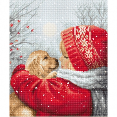 외국 십자수패키지 LETISTITCH/ Christmas hugs-L8019