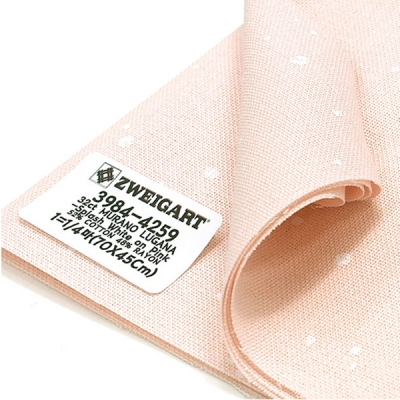 쯔바이 자수원단 32카운트-MURANO LUGANA-Splash White on Pink/3984-4259(1)