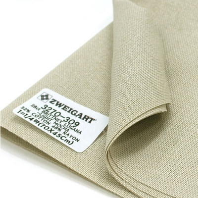 쯔바이 자수원단 28카운트-BRITTNEY LUGANA-LIGHT MOCHA/3270-309