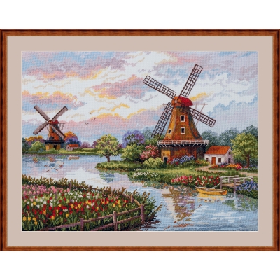 외국 십자수패키지 Merejka/Dutch Windmills-K-167