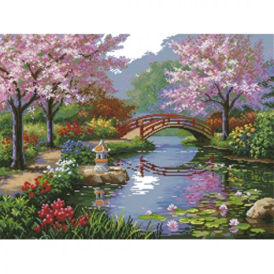 호숫가의풍경(5D프린트십자수-14ct)-YDP199-Y