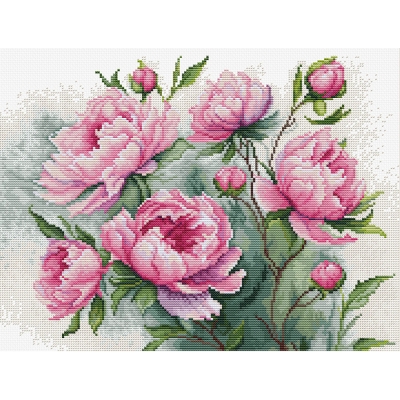 루카스 실십자수 패키지 The Charm of Peonies, B7019