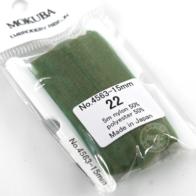 모쿠바 리본 자수실 오간디 4563 15mm 22