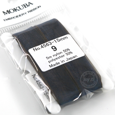 모쿠바 리본 자수실 오간디 4563 15mm 9