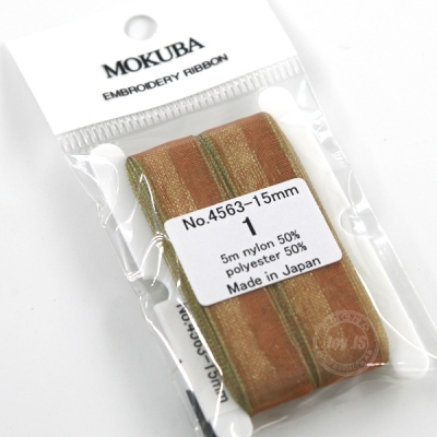 모쿠바 리본 자수실 오간디 4563 15mm 1