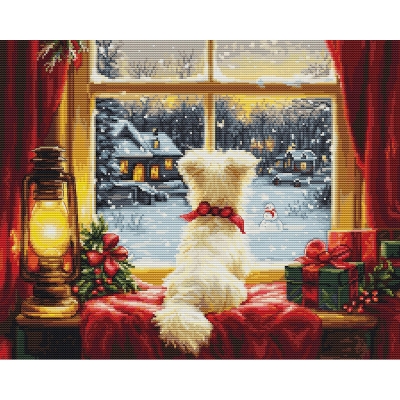 루카스 실십자수 패키지 Waiting For The Snowflakes, BU5076