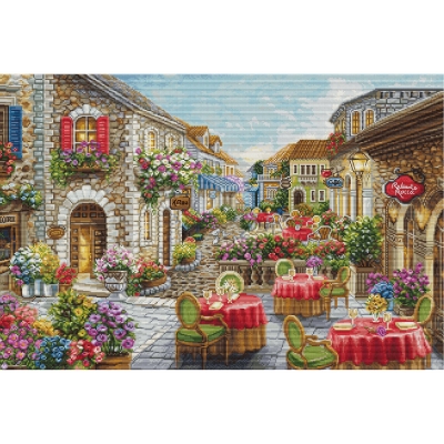 루카스 실십자수 패키지 Gold Collection / Fiori Caffes, BU5080