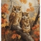 루카스 실십자수 패키지 Owls Family BU5045